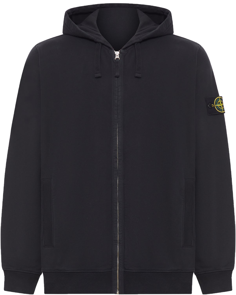 Оригінальна Cotton Sweatshirt With Zip And Hood Stone island