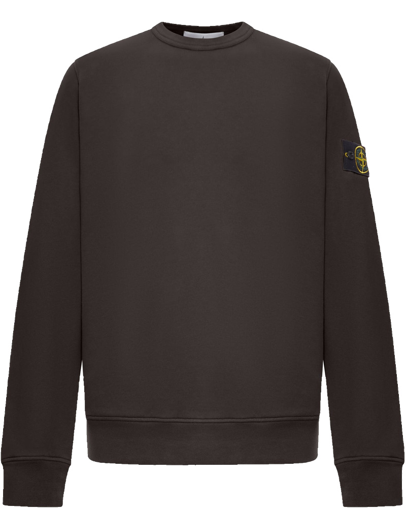Оригінальна Crewneck Cotton Sweatshirt With Compass Logo Stone island