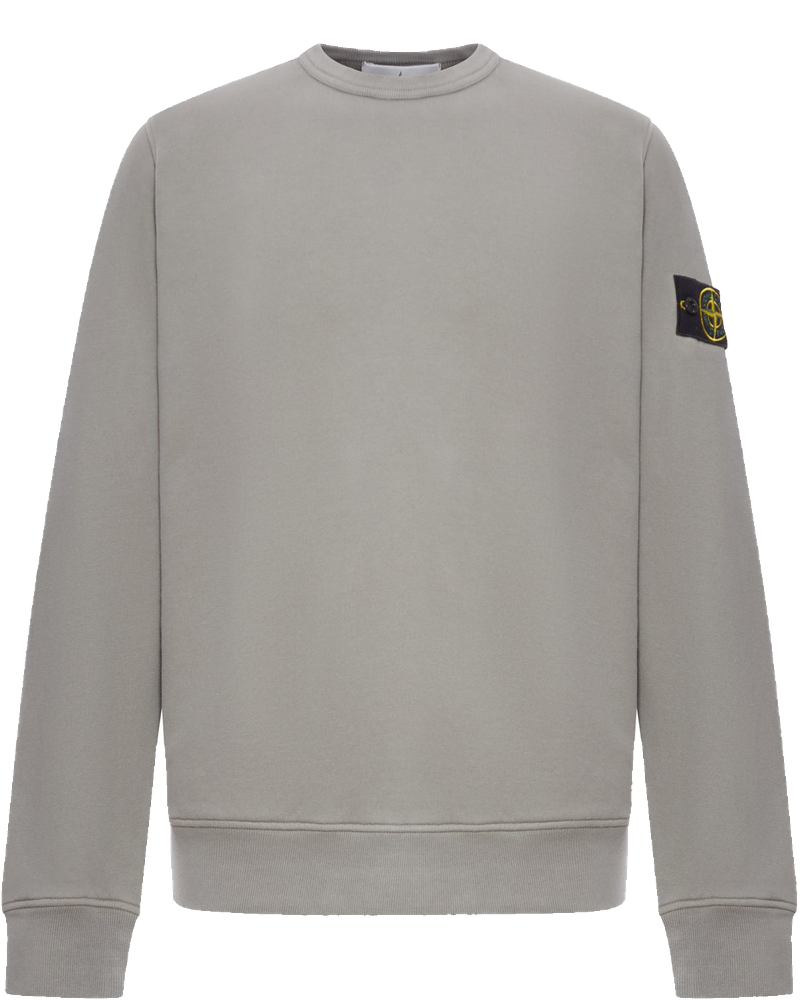 Оригінальна Crewneck Cotton Sweatshirt With Compass Logo Stone island