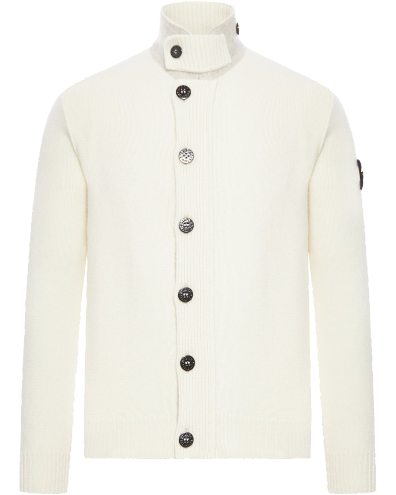 High Neck Wool Cardigan Stone island – Гарантія оригінальності