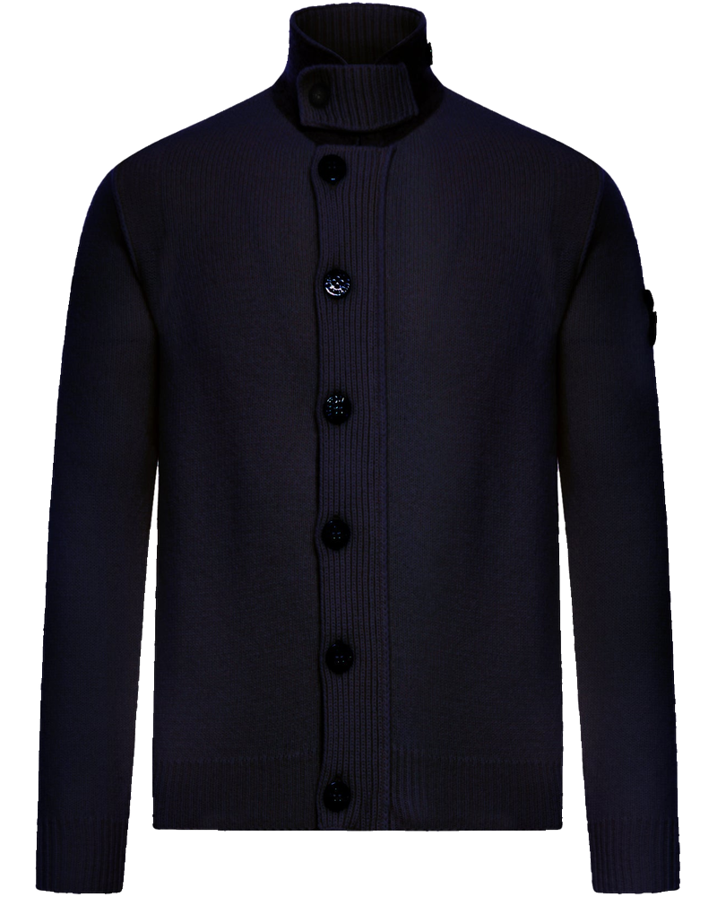 High Neck Wool Cardigan Stone island – Гарантія оригінальності