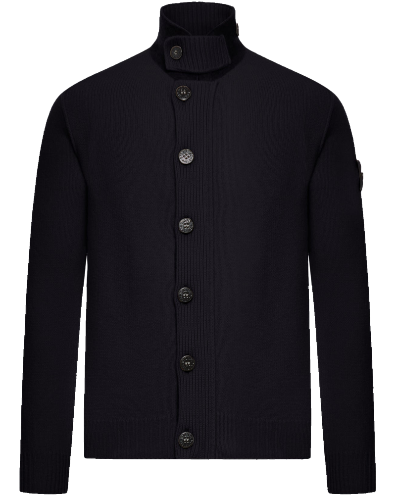 High Neck Wool Cardigan Stone island – Гарантія оригінальності