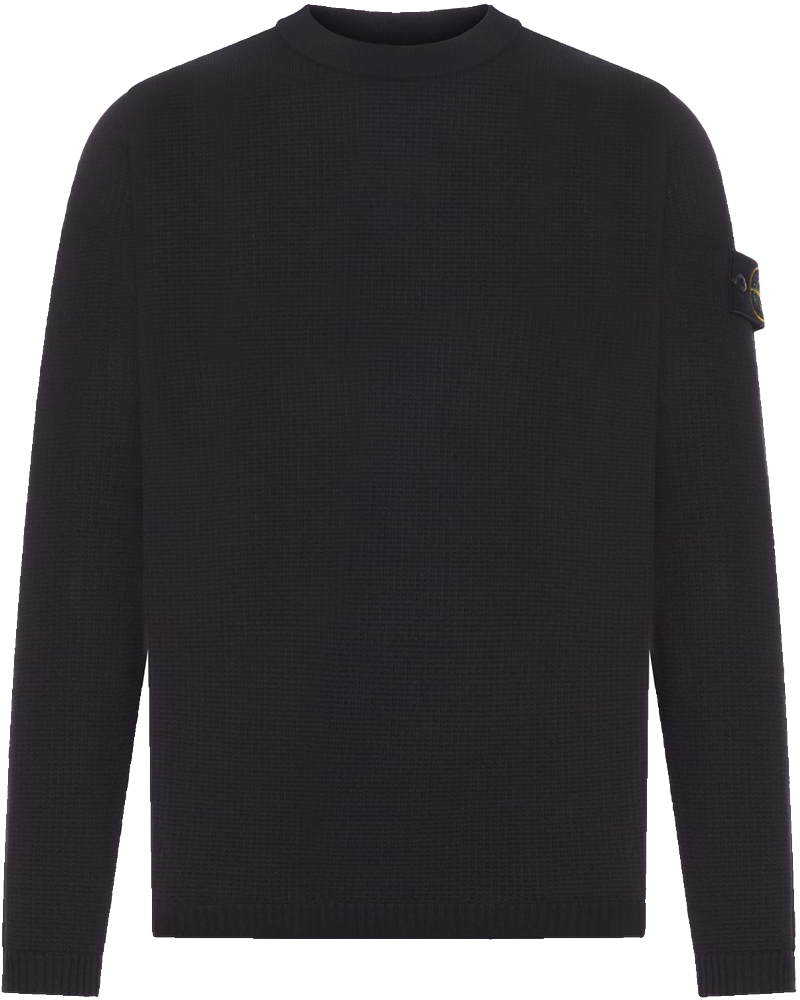 Оригінальна Loose Fit Ribbed Crew Neck Sweater Stone island