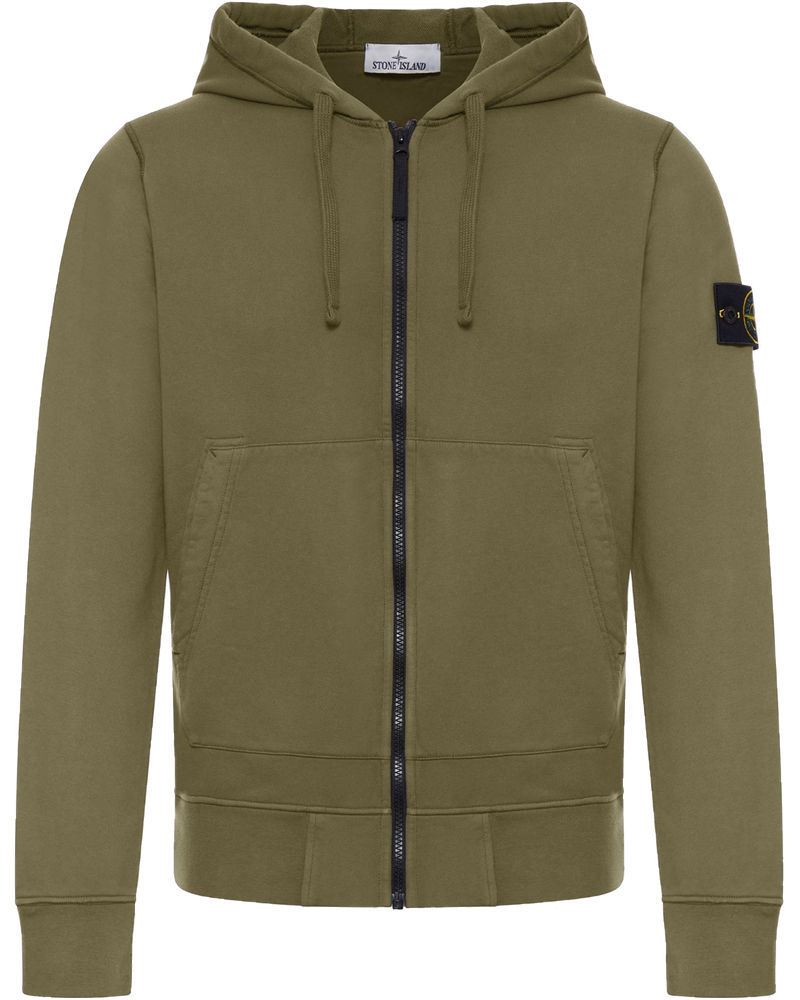 Organic Cotton Zip-Up Hoodie Stone island – Гарантія оригінальності