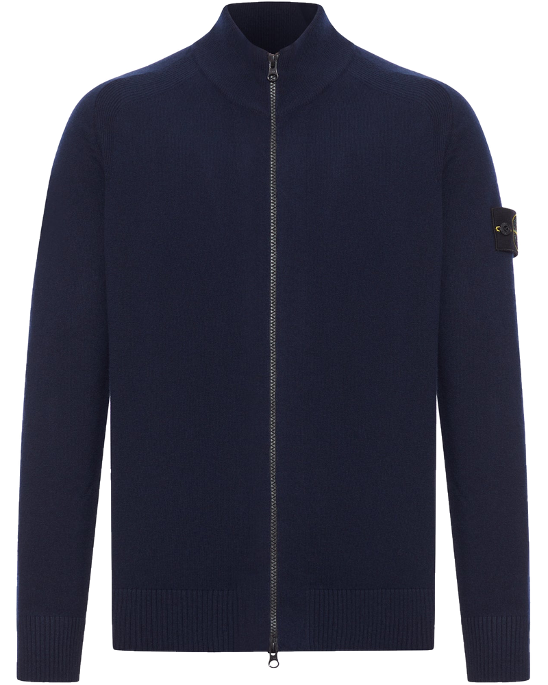 Wool Sweater With Zip And Logo Stone island оригінал – Купити в Україні
