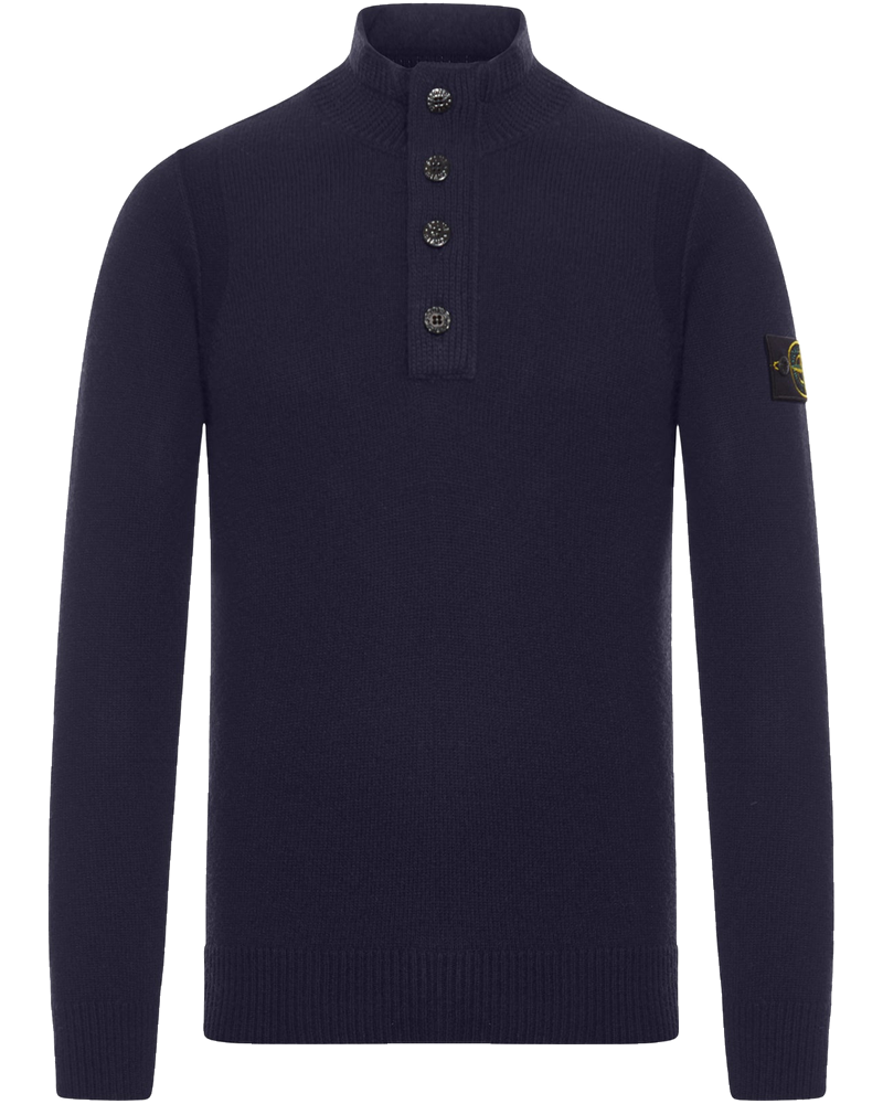 Оригінальна Sweater With Short Zip And Felt Details Stone island