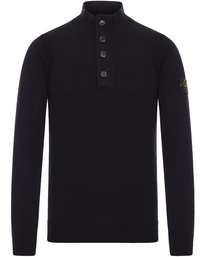 Оригінальна Sweater With Short Zip And Felt Details Stone island