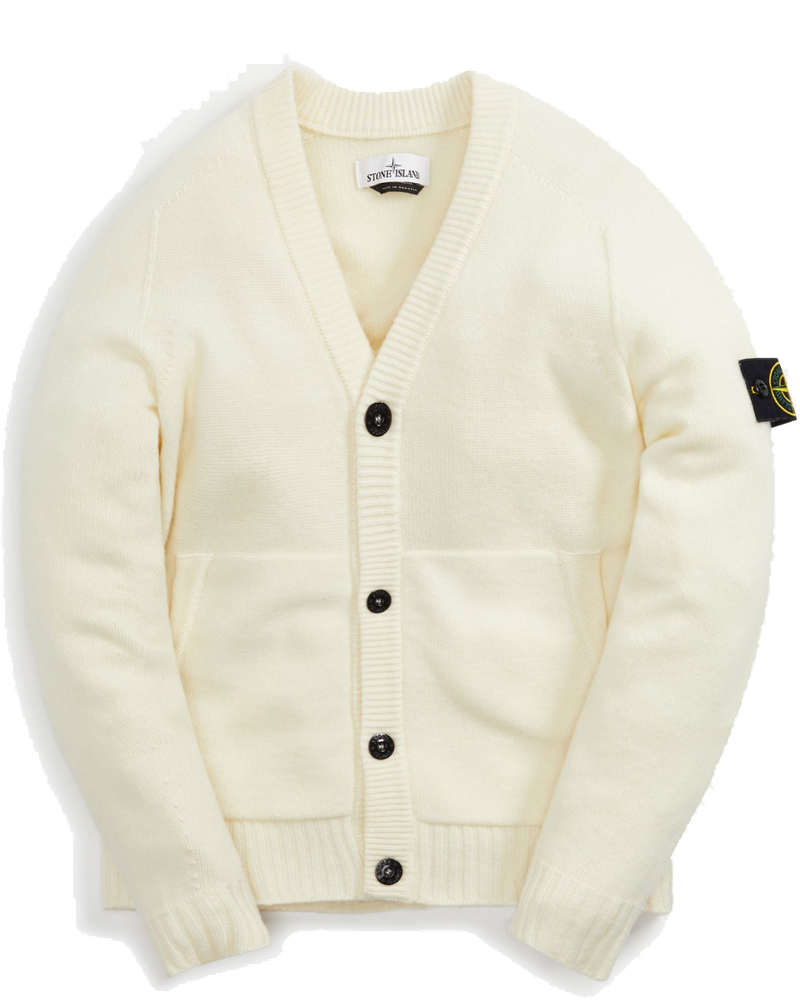 Lambswool Naslan Cardigan Natural Stone island – Гарантія оригінальності