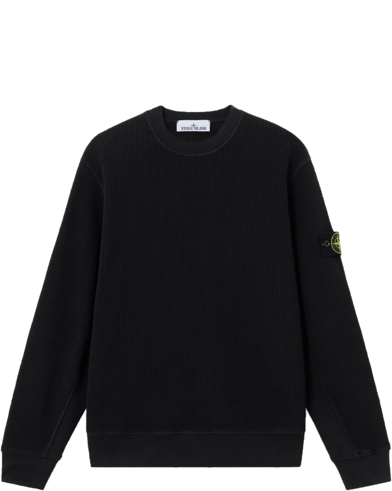 Mens Organic Cotton Waffle Fleece Sweatshirt Stone island оригінал – Купити в Україні