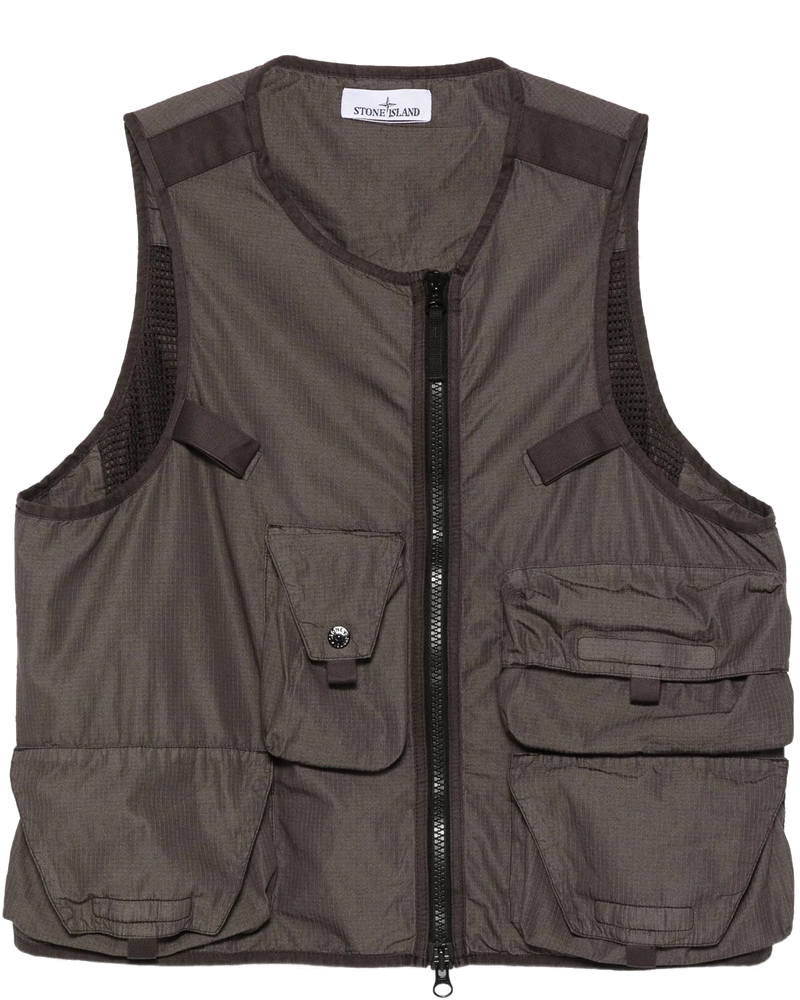 Mens Pocket Zip Ripstop Vest Stone island оригінал – Купити в Україні