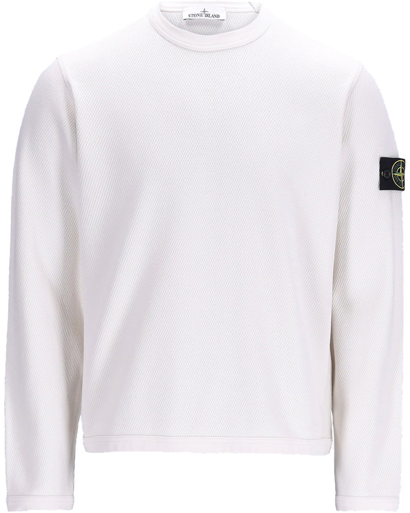 Mesh Stitch Organic Cotton Fleece Sweatshirt Stone island – Гарантія оригінальності