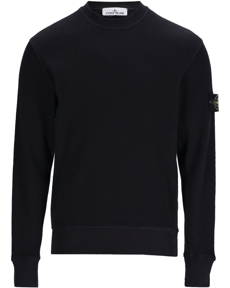 Organic Cotton Waffle Fleece Sweatshirt Stone island – Гарантія оригінальності