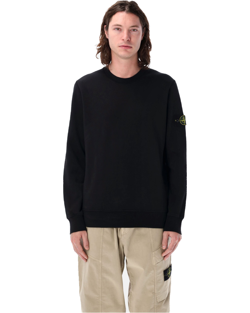 Оригінальна Organic Cotton Crewneck Sweatshirt Stone island