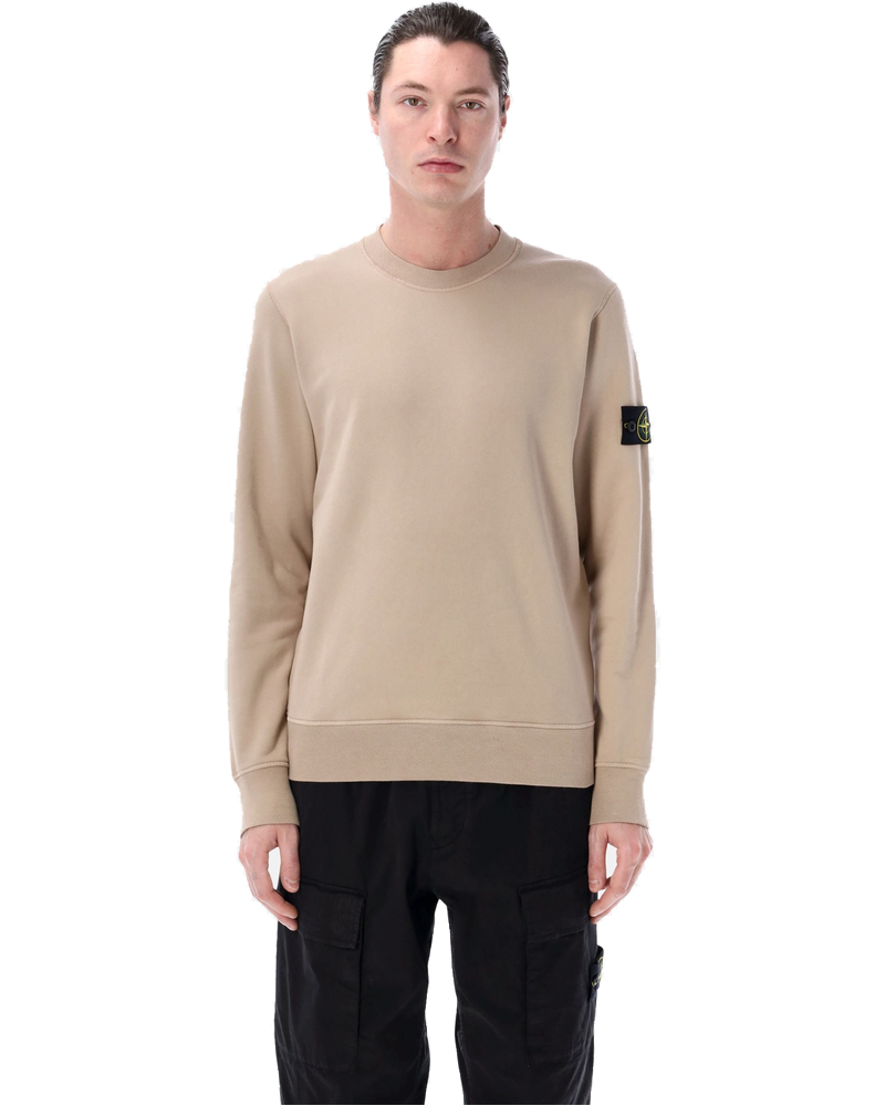 Оригінальна Organic Cotton Crewneck Sweatshirt Stone island