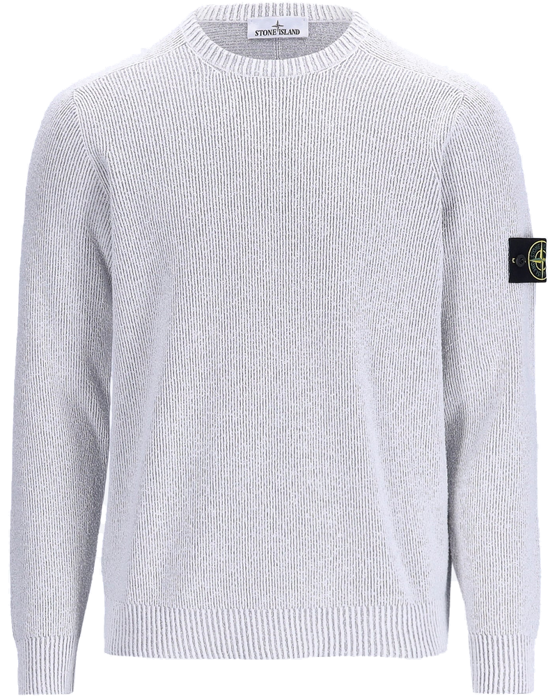 Plated Rib Cotton Boucle Crewneck Sweater Stone island – Гарантія оригінальності