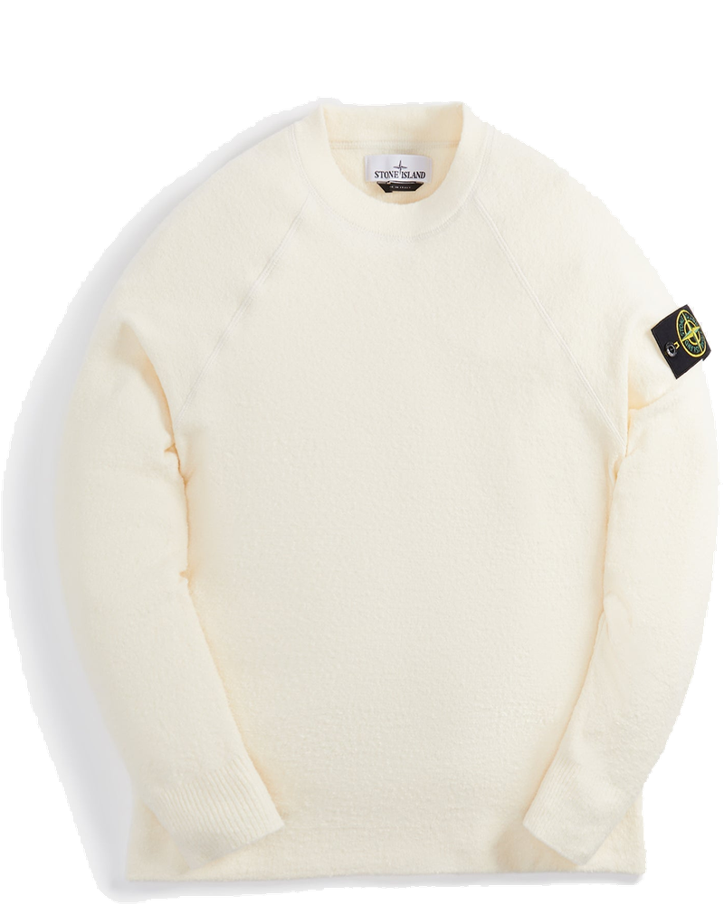 Soft Cotton Gauzed Effect Sweater Natural Stone island оригінал – Купити в Україні