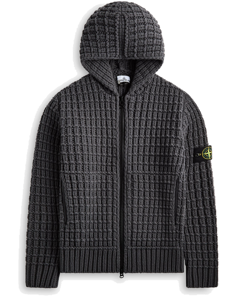 Zip Knit Hoodie Lead Grey Stone island – Гарантія оригінальності