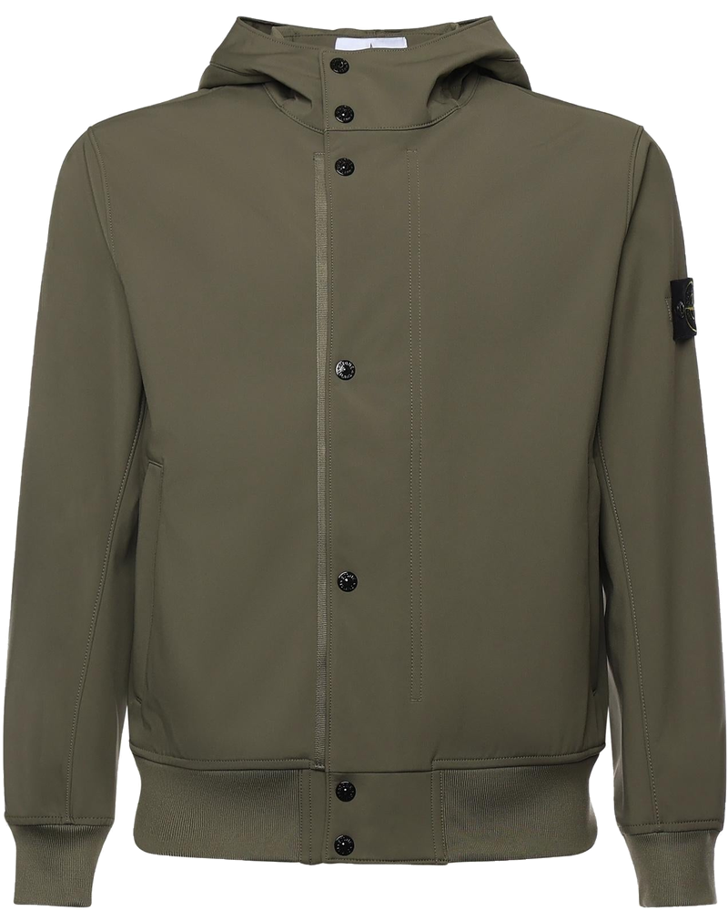 Оригінальна Giacca Antigoccia In Reps DI Nylon Con Logo Stone island