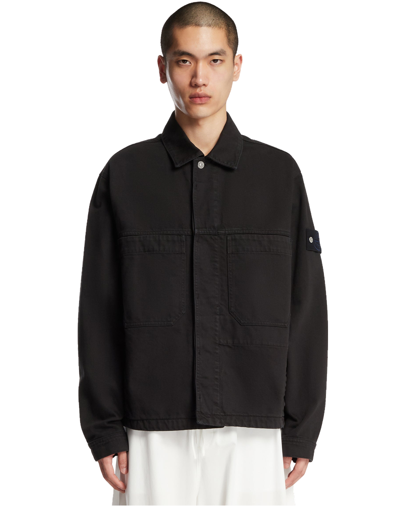 Black Coach Jacket With Anti-Drip Stone island – Гарантія оригінальності