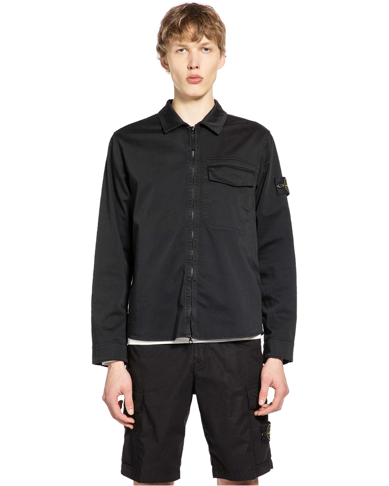 1200015 Stretch Cotton Satin Overshirt Stone island оригінал – Купити в Україні