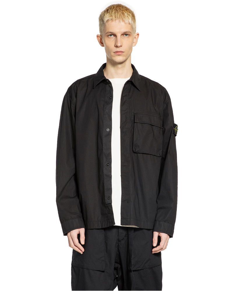 1200032 Stretch Cotton Tela Overshirt Stone island – Гарантія оригінальності