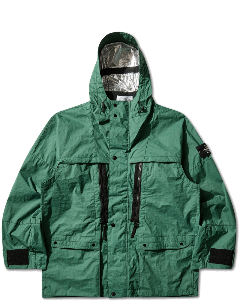 Mens Metal Lamina Ripstop Heat Reactive Hooded Jacket Malachite Stone island оригінал – Купити в Україні