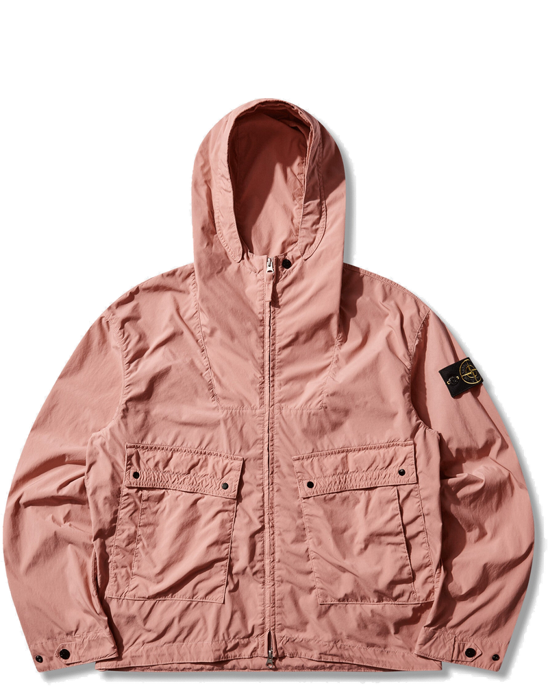 Mens Light Compact Touch Poly-Tc Hooded Jacket Oleander Stone island – Гарантія оригінальності