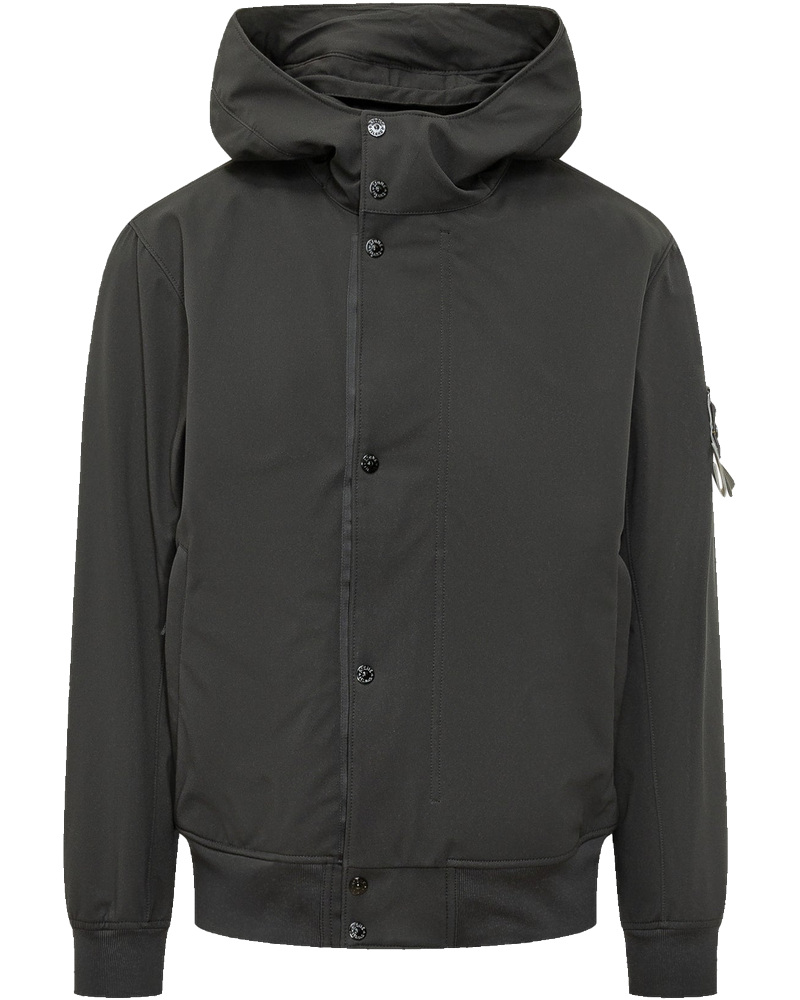 Hooded Jacket With Button Closure Stone island оригінал – Купити в Україні