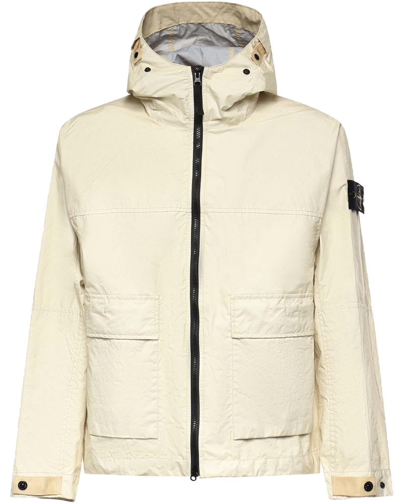 Оригінальна Giacca Con Cappuccio In Nylon Con Logo Stone island