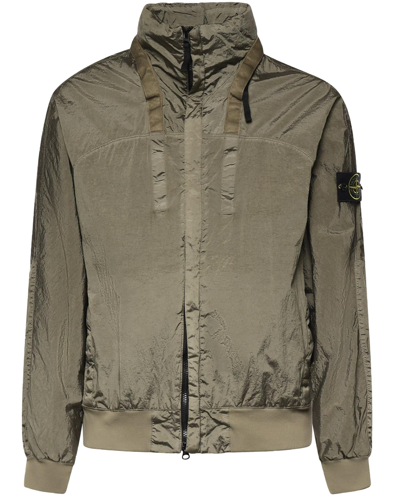 Оригінальна Giacca Con Colletto Rigido In Nylon Metal Stone island