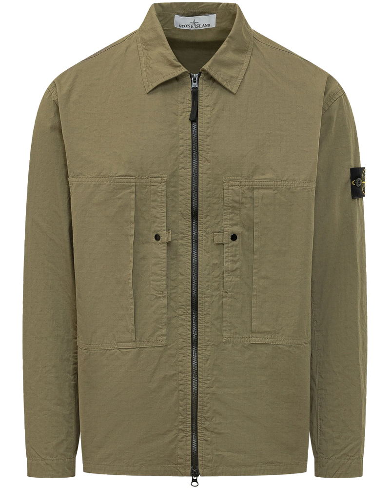 Overshirt With Zip And Front Pockets Stone island оригінал – Купити в Україні