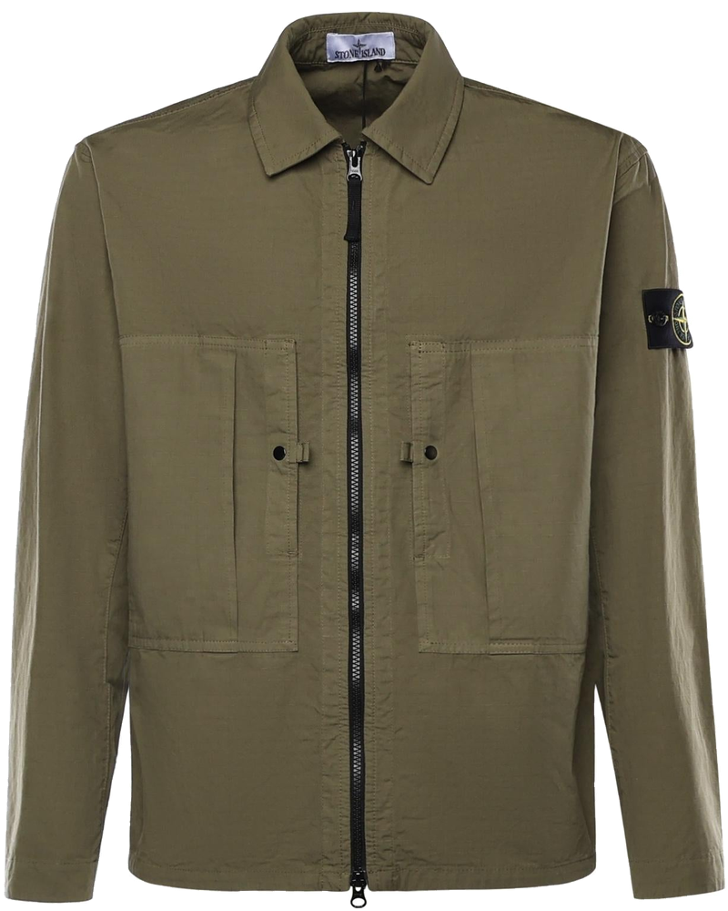 Оригінальна Overshirt In Cotone Con Logo Stone island