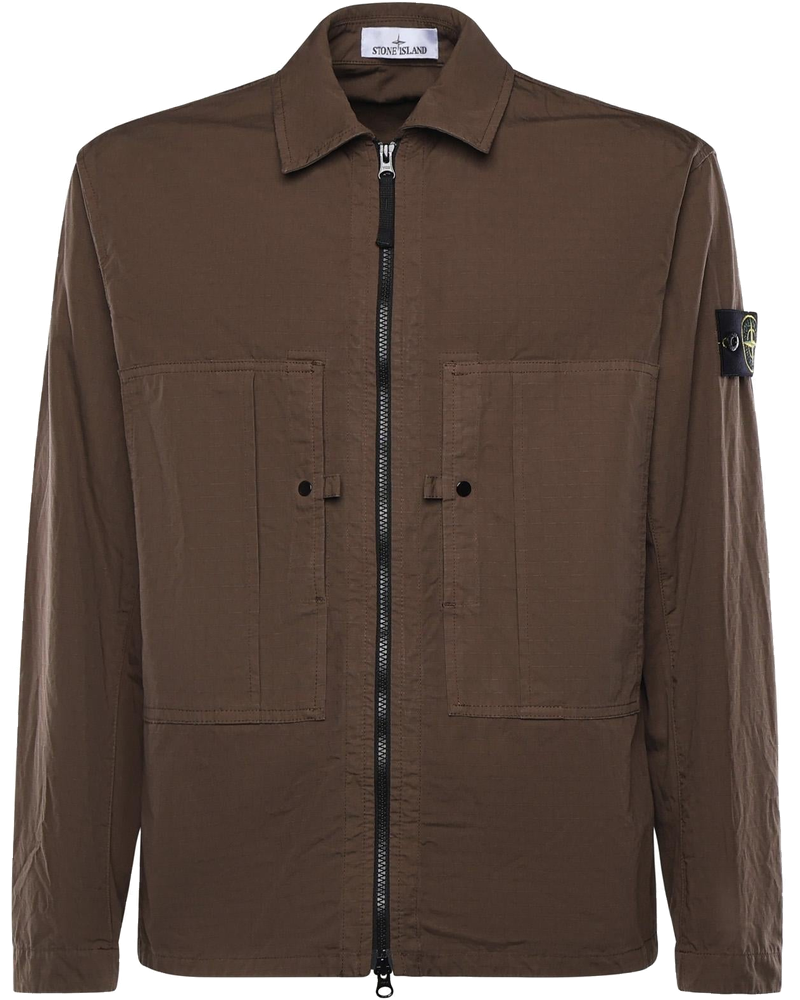 Оригінальна Overshirt In Cotone Con Logo Stone island