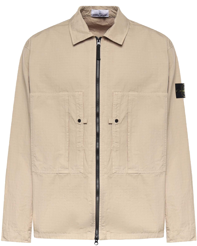Оригінальна Overshirt In Cotone Con Logo Stone island