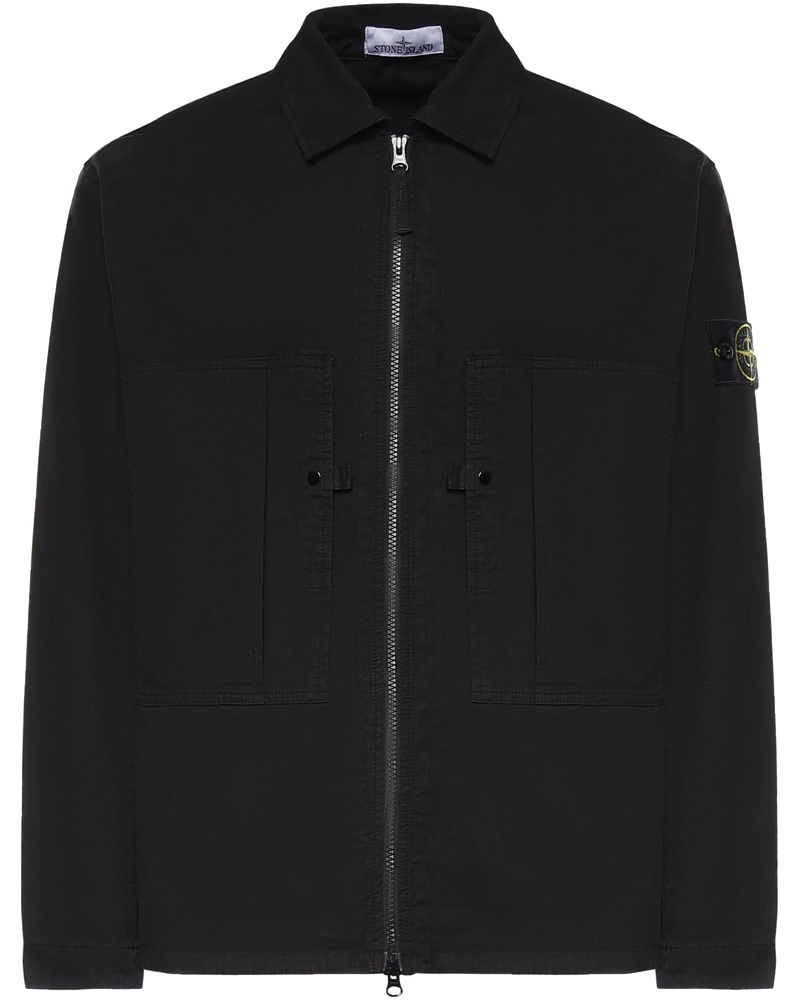 Оригінальна Overshirt In Cotone Con Logo Stone island