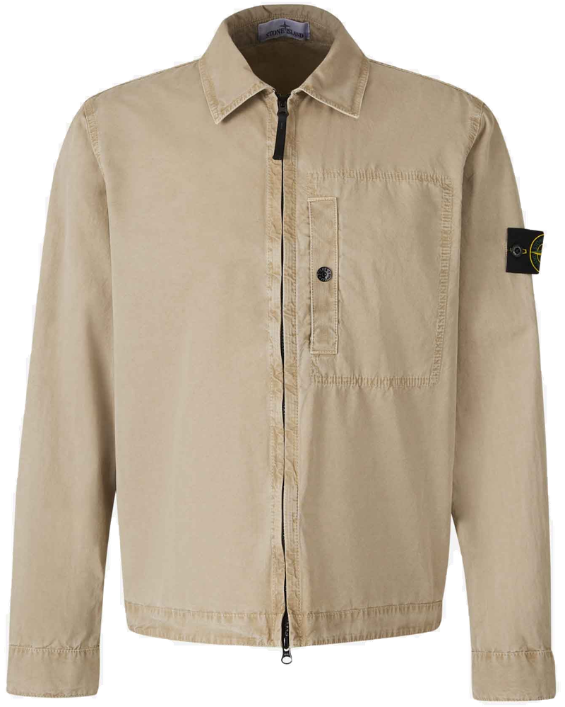 Оригінальна Cotton Zipper Overshirt Stone island