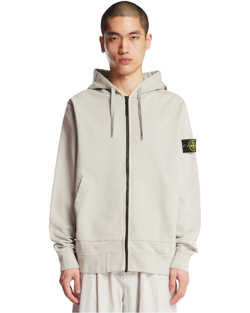 Gray Zip-Up Hoodie Stone island оригінал – Купити в Україні