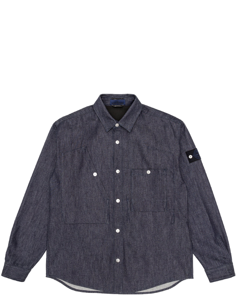 Indigo Denim-Raw Overshirt Stone island оригінал – Купити в Україні