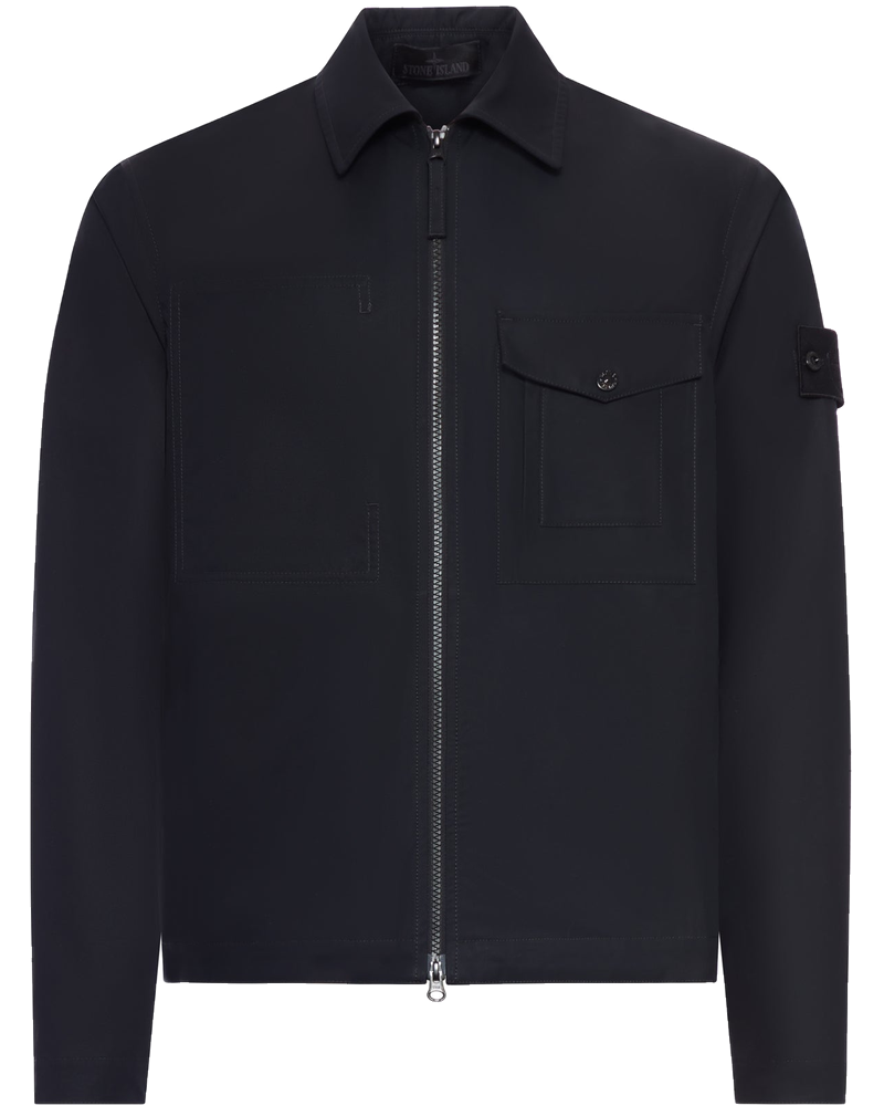 Оригінальна Cotton Overshirt With Patch Pocket Stone island