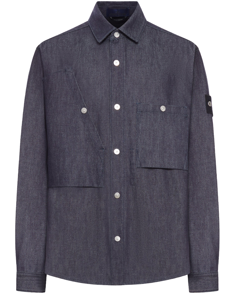 Indigo Denim-Raw Overshirt Stone island оригінал – Купити в Україні