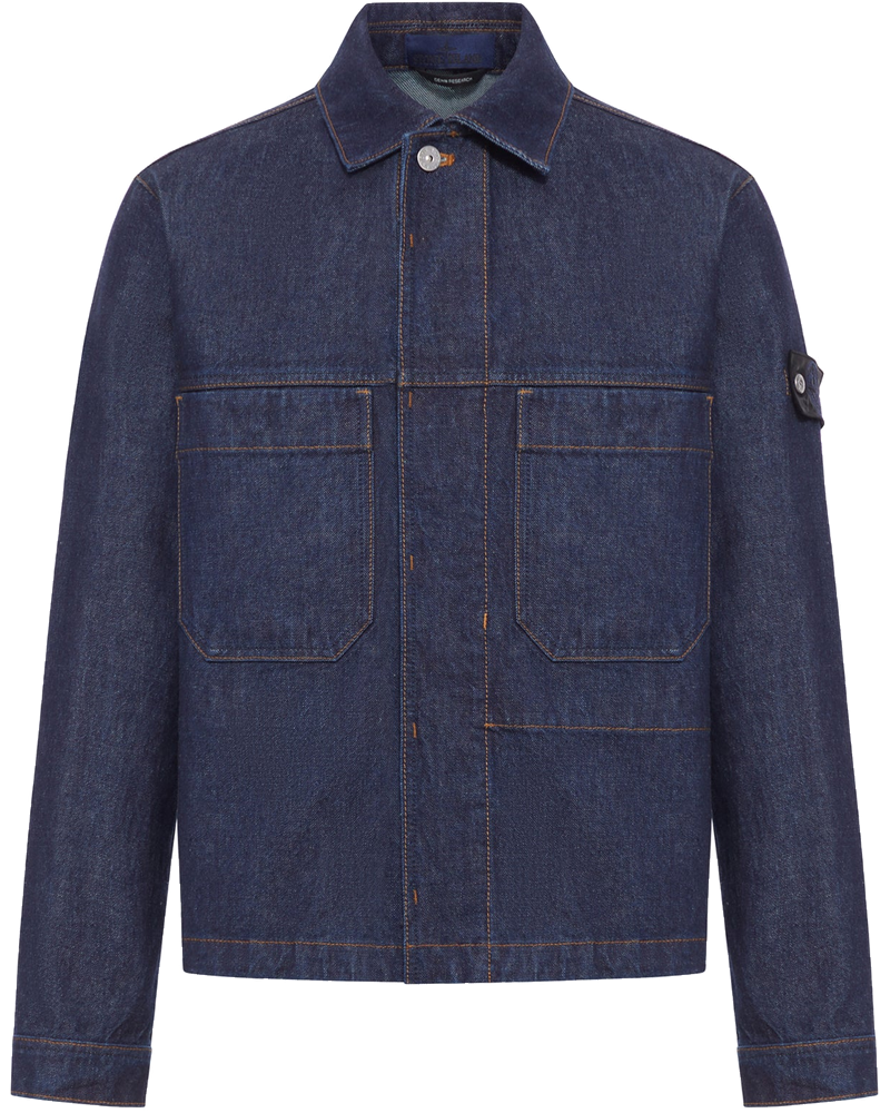 Indigo Denim-Rinsed Jacket Stone island – Гарантія оригінальності
