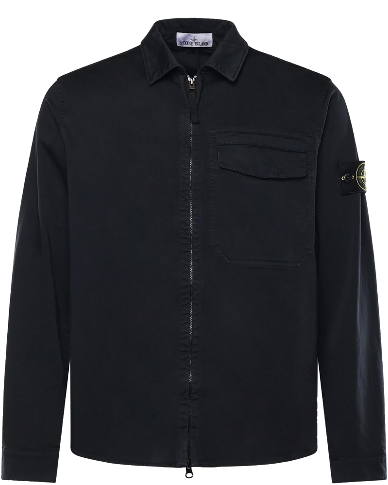 Overshirt In Raso DI Cotone Con Logo Stone island оригінал – Купити в Україні