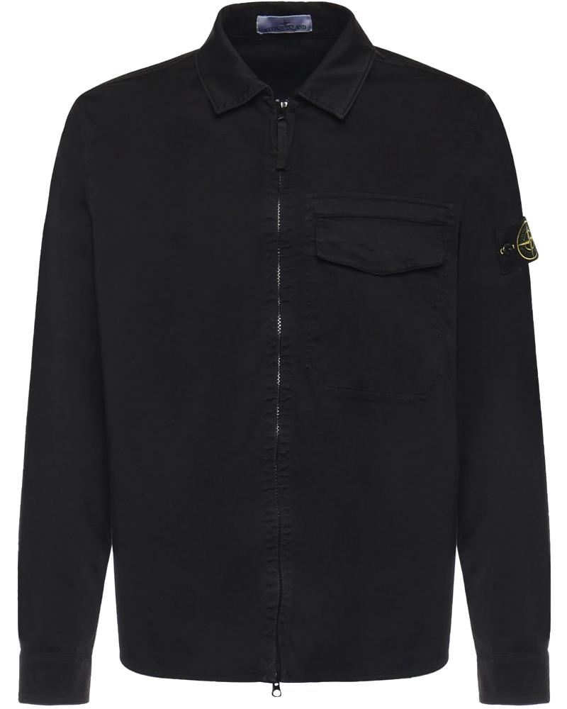 Overshirt In Raso DI Cotone Con Logo Stone island оригінал – Купити в Україні