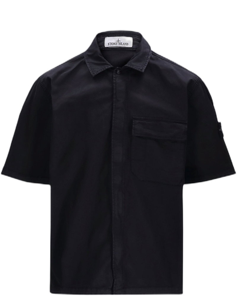 Stretch Organic Cotton Twill Shirt Stone island – Гарантія оригінальності