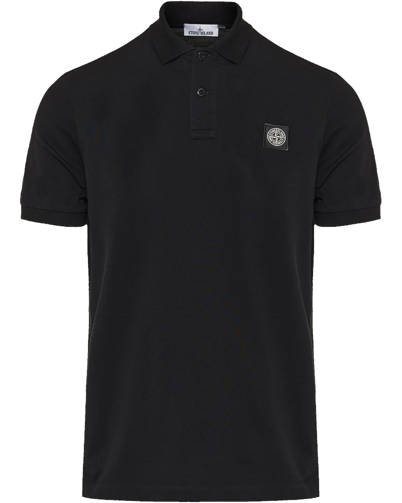 Оригінальна Logo Appliquéd Cotton Blend Pique Polo Shirt Stone island