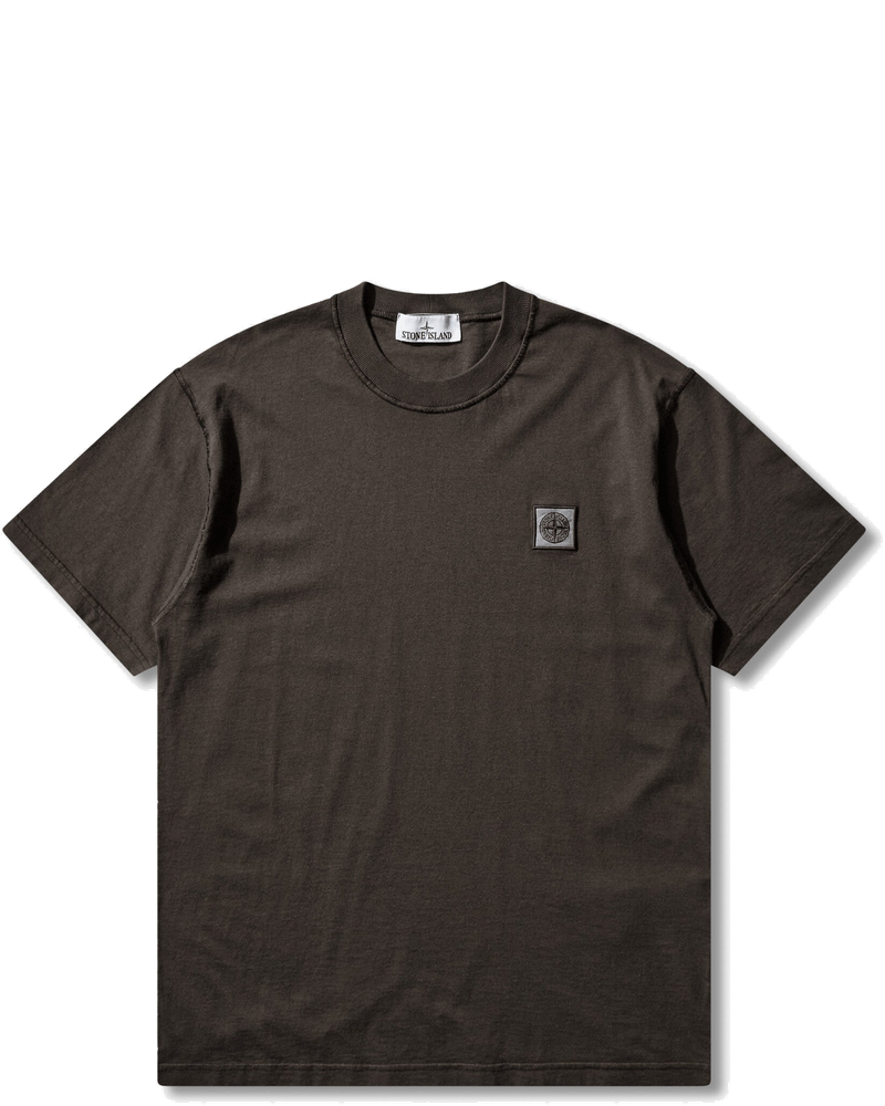 Mens Organic Cotton Jersey Fissato Effect T-Shirt Charcoal Stone island – Гарантія оригінальності