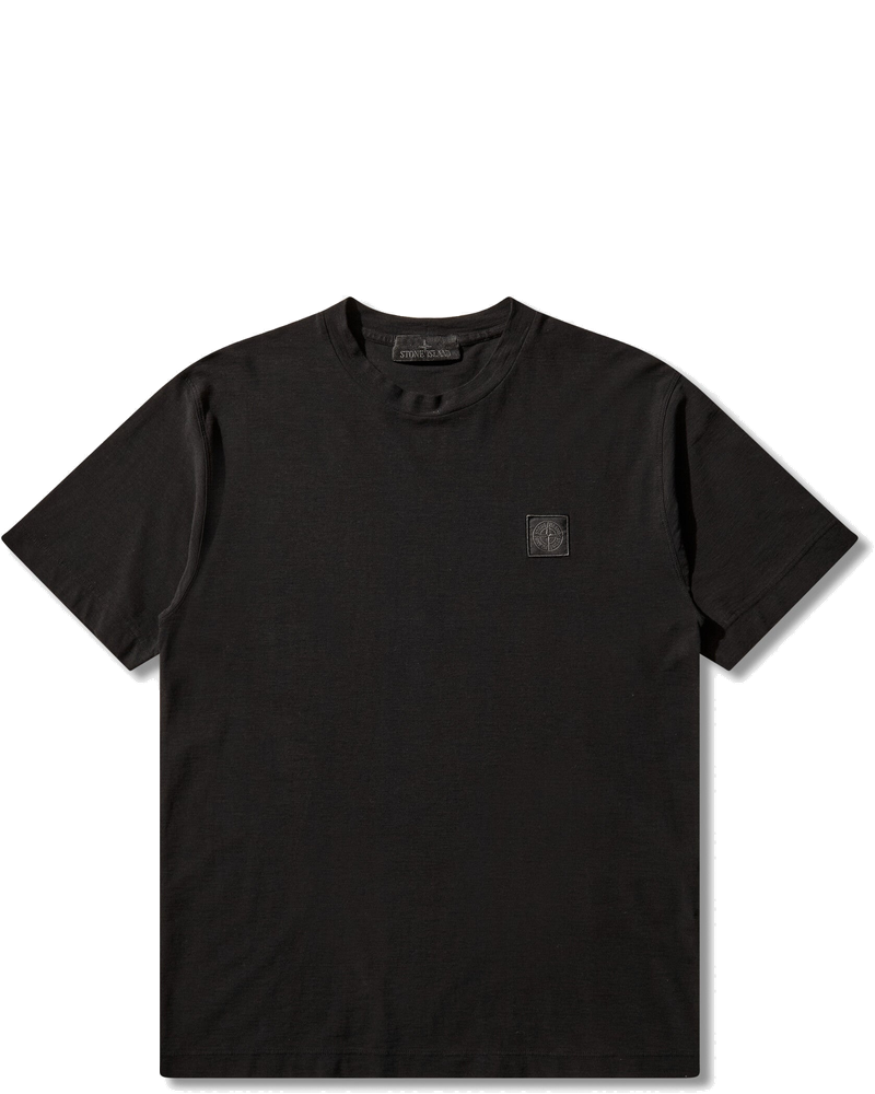 Mens Ghost Organic Cotton Jersey Crepe T-Shirt Black Stone island – Гарантія оригінальності