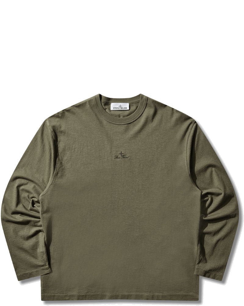 Mens Longsleeve T-Shirt Military Green Stone island оригінал – Купити в Україні