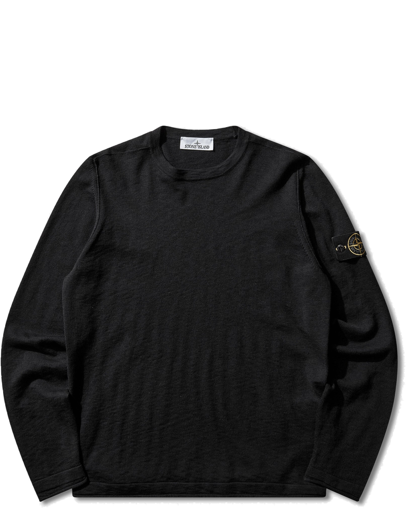Оригінальна Mens Organic Cotton With Nylon Crewneck Sweater Black Stone island