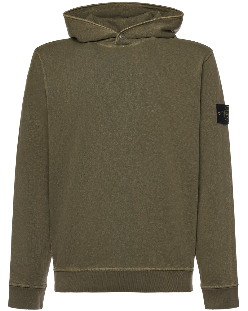 Оригінальна Felpa Con Cappuccio In Cotone Malfilé Stone island
